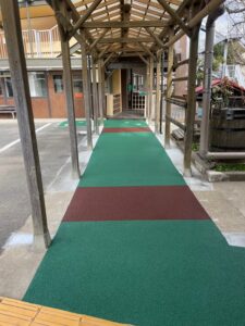 横浜 外構工事 カラーウォークウェイ