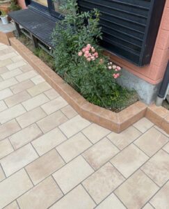 横浜 外構工事 石畳アプローチ施工